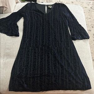 Taylor Navy Long Sleeve Dress